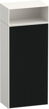 Средний шкаф петли справа DURAVIT ZENCHA ZE1351R63840000 240 мм х 400 мм х 961 мм, чёрное стекло/белый суперматовый