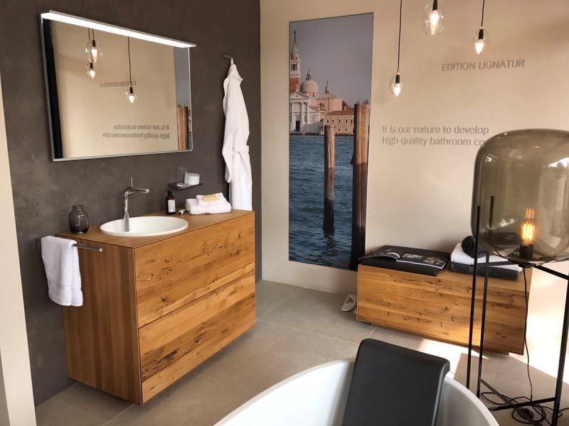 Тумба под раковину Keuco Edition Lignatur 33370 750022 700x650x535 мм фасад венецианский дуб, корпус дуб