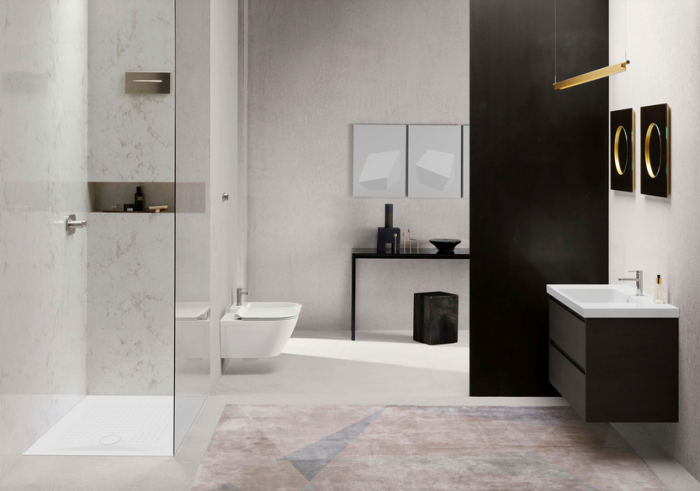 Унитаз подвесной GSI NORM NEW 8621FR511 550 мм х 360 мм, c Genius Flush, с крепежом, цвет Белый глянцевый