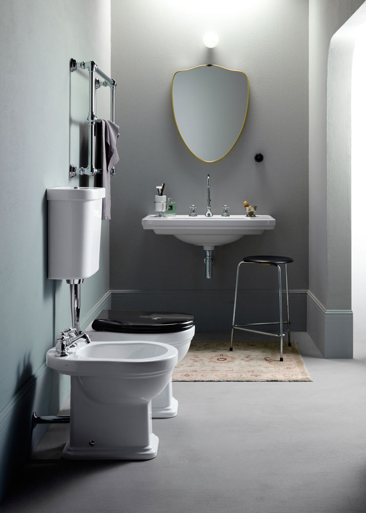 Биде напольное GSI CLASSIC 8762111 540 мм х 370 мм, с отверстием под смеситель, для крепежа FVB, белый глянцевый