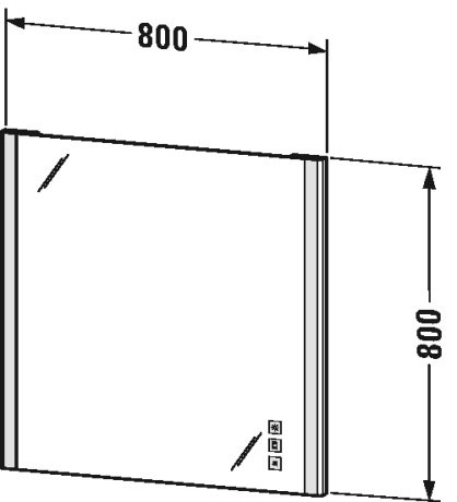 Зеркало с подсветкой Duravit Luv XS701200000