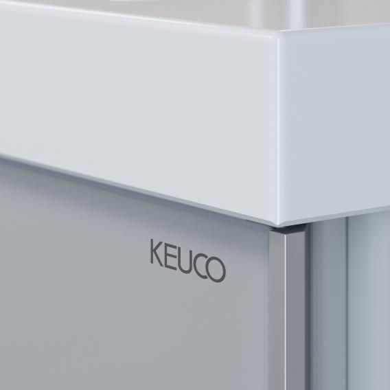 Комплект мебели KEUCO Royal Reflex.2  39604 210100 тумба 996 мм х 487 мм и умывальник 1000 мм х 490 мм, Белый глянцевый/белый
