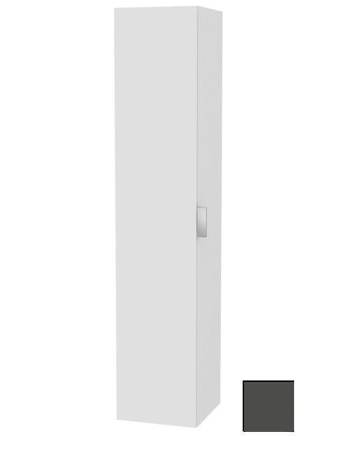 Шкаф - пенал высокий подвесной KEUCO EDITION 11 31330 390001 1 дверца, петли слева, 4 полки, корпус/фасад структурный лак, антрацит