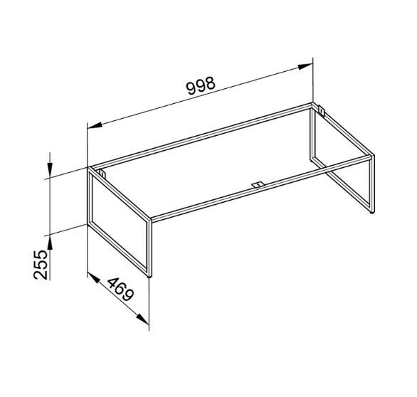 Напольные ножки Keuco Plan 32998 180004 лак кашемир матовый