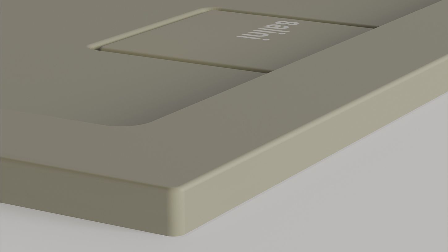 Душевой поддон прямоугольный SALINI CAPRI 120221M 800х1500х82мм, S-Stone, цвет Белый матовый