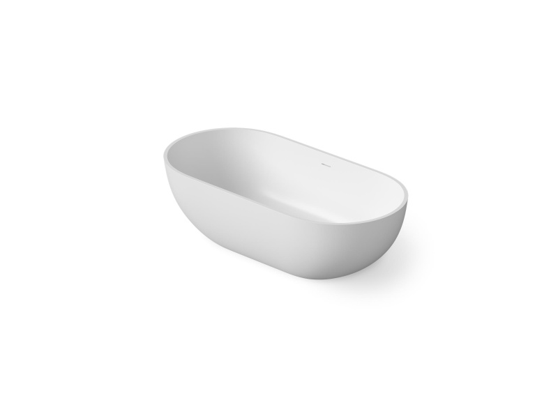 Ванна овальная отдельностоящая из композита DEA DESIGN SHADOW DD8619 1780 18 1780 мм х 880 мм х 520 мм, с сифоном и донным клапаном, цвет Белый