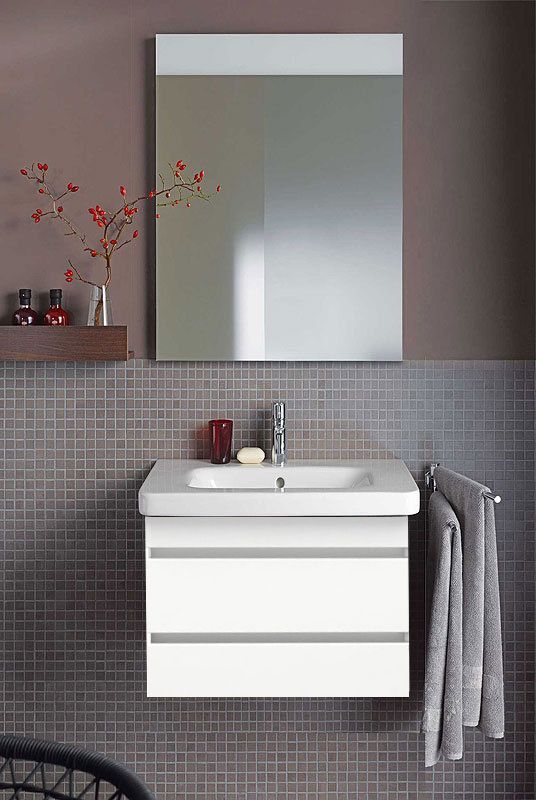 Тумба подвесная под раковину Duravit DuraStyle DS648002222 белый глянцевый