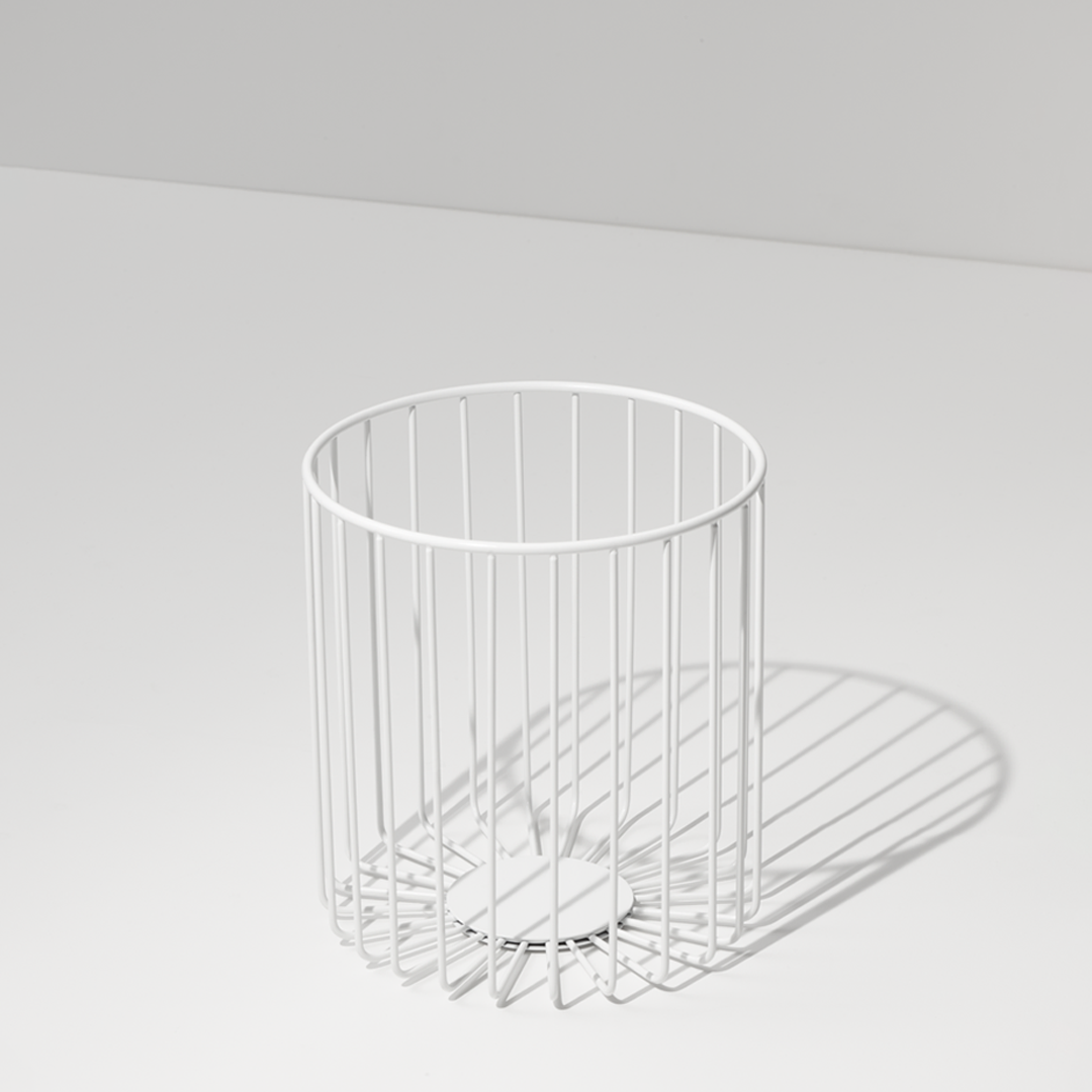 Корзина для полотенец/белья DECOR WALTHER DW 220   0859250    26 X Ø 24 см, белый матовый