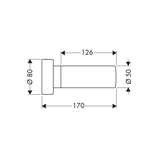 РАСПРОДАЖА Светильник настенный AXOR Citterio 41556000 э Хром/белый матовый ВЫСТАВОЧНЫЙ ОБРАЗЕЦ