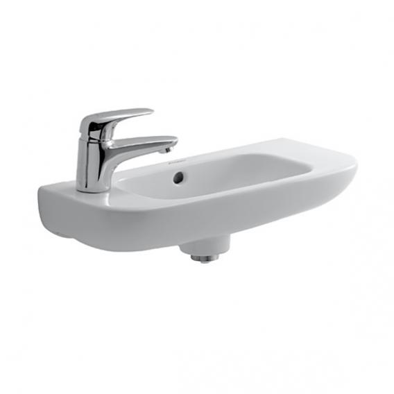 Раковина подвесная Duravit D-Code 07065000092 с отверстием для смесителя слева, с переливом, белая 
