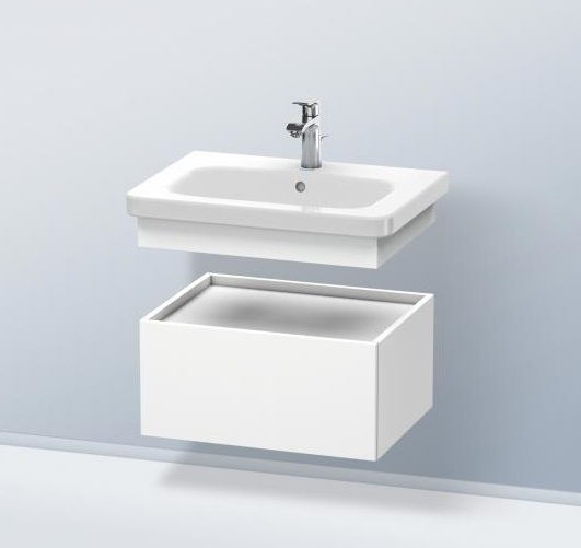 Шкафчик подвесной под раковину Duravit DuraStyle DS628001818 с 1 выдвижным ящиком, белый матовый