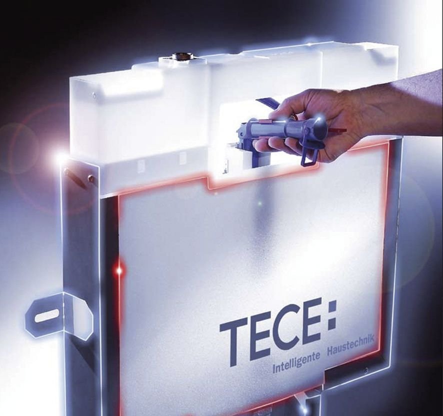 Смывной бачок скрытого монтажа TECE TECEprofil 9370007 глубина 8 см