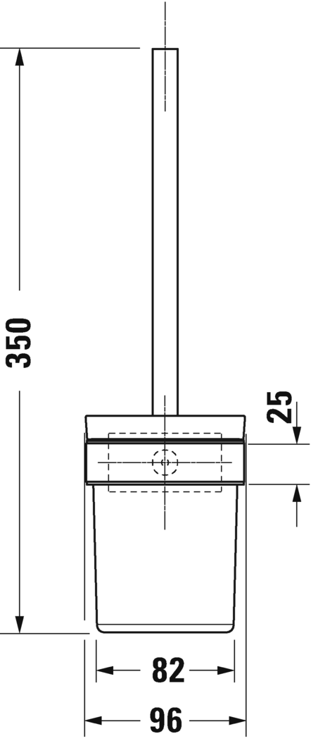 Ершик Duravit Karree 009957 хром