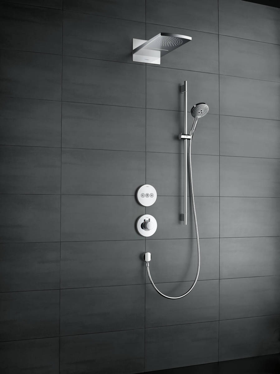 Душевой гарнитур  со штангой 90 см Hansgrohe Raindance Select S/Unica Comfort 26322400 Хром/Белый