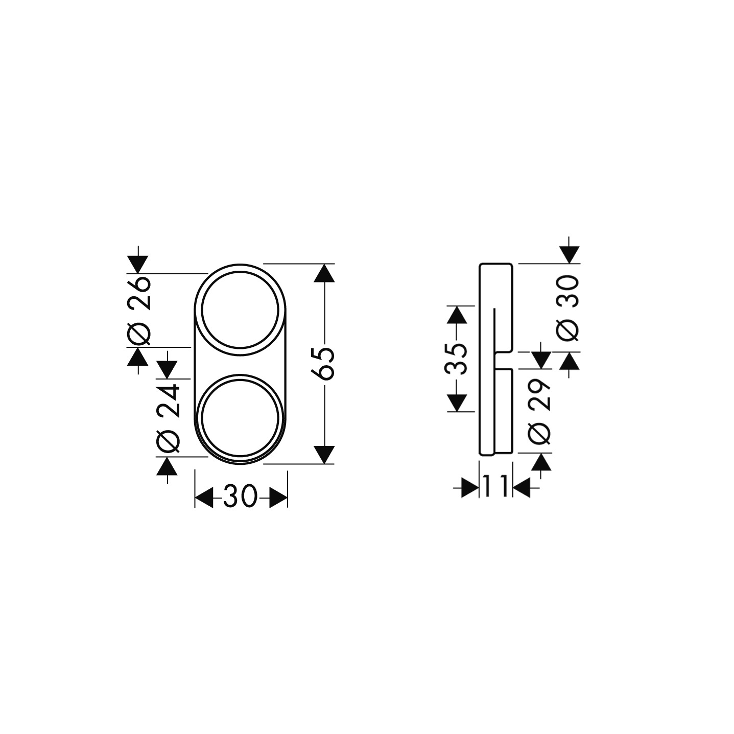 Принадлежность для душевого шланга DN22/DN25 HANSGROHE 28072000 цвет Серый