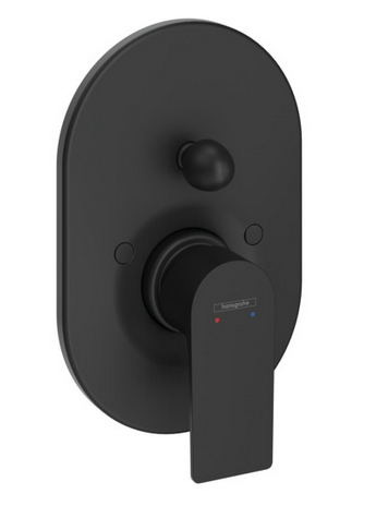 Однорычажный смеситель для ванны HANSGROHE REBRIS E 72459670 Чёрный матовый