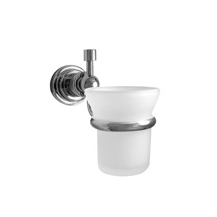 Стакан с держателем NICOLAZZI ACCESSORI Monte Croce 1488CR27 Хром/Белый