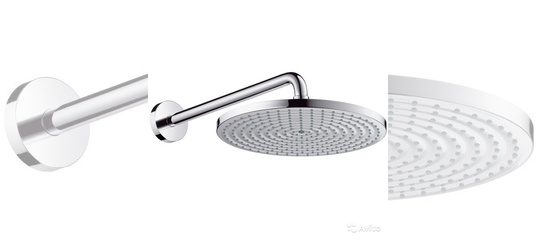 Держатель верхнего душа Hansgrohe 27410000 хром