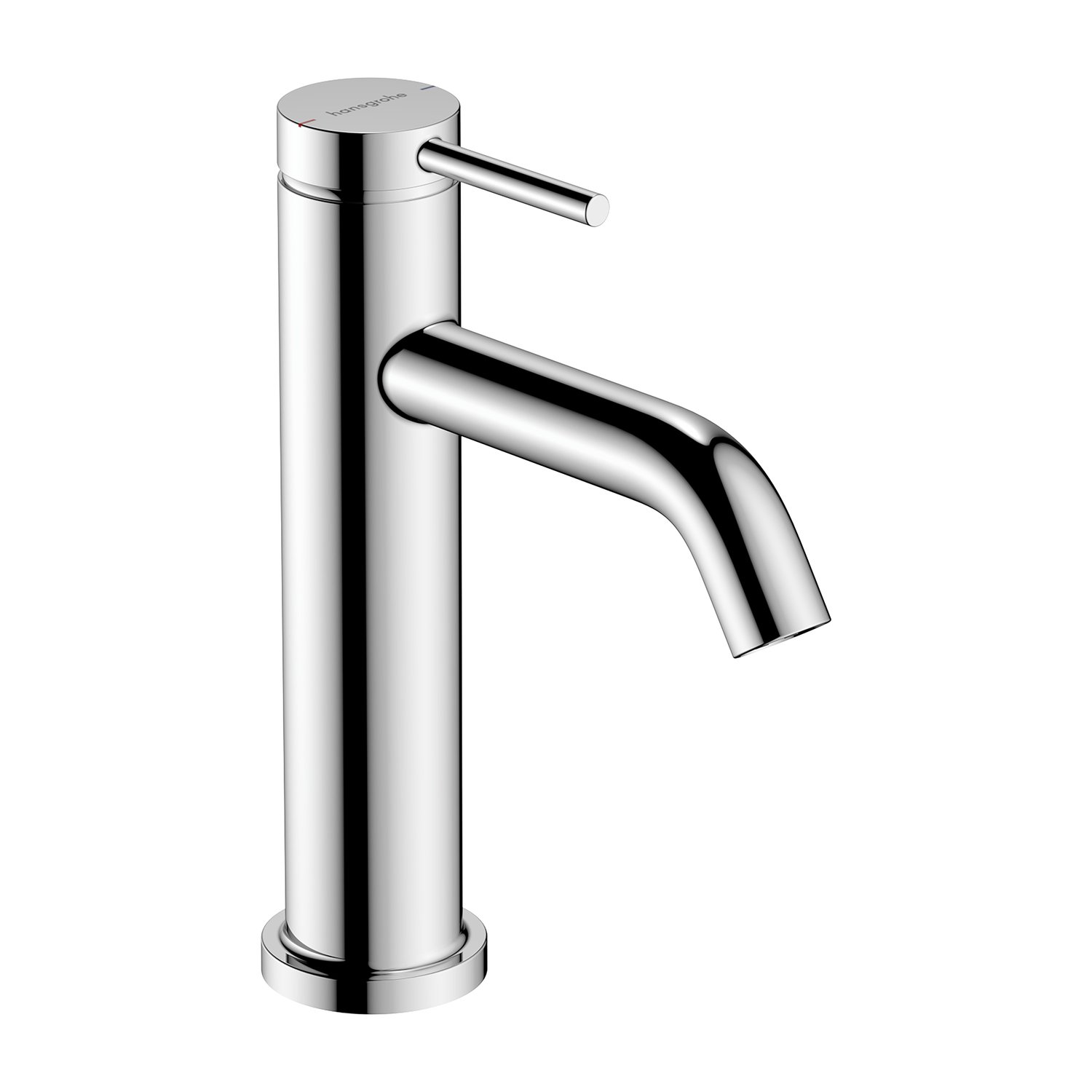 Смеситель однорычажный для раковины HANSGROHE TECTURIS S 73311000 110 мм, с EcoSmart+, без донного клапана, цвет Хром