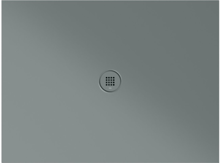 Керамический душевой поддон GSI PURA H2 461209PIL04 1200х900х20 мм, в комплекте с сифоном, цвет Agave Matte