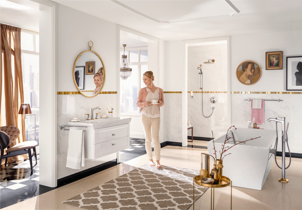 Смеситель для раковины с донным клапаном Hansgrohe Metropol Classic 31331000 Хром