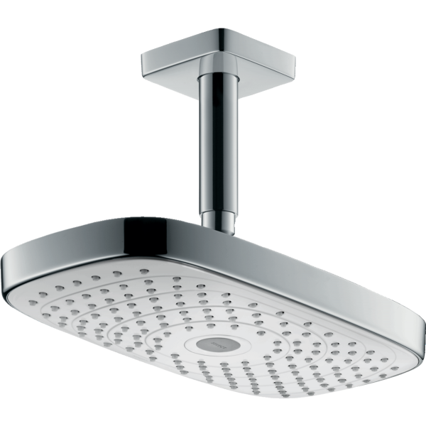 Верхний душ Hansgrohe Raindance Select E 300 2jet 27384400 с потолочным подсоединением белый/хром