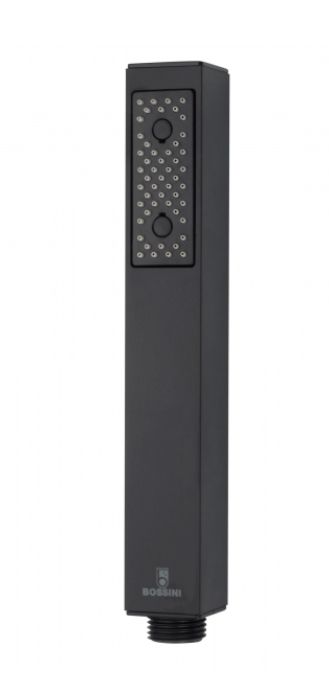 Настенный смеситель для ванны BOSSINI AKI Z00726.073 cо шлангом, держателем и лейкой, цвет Чёрный матовый