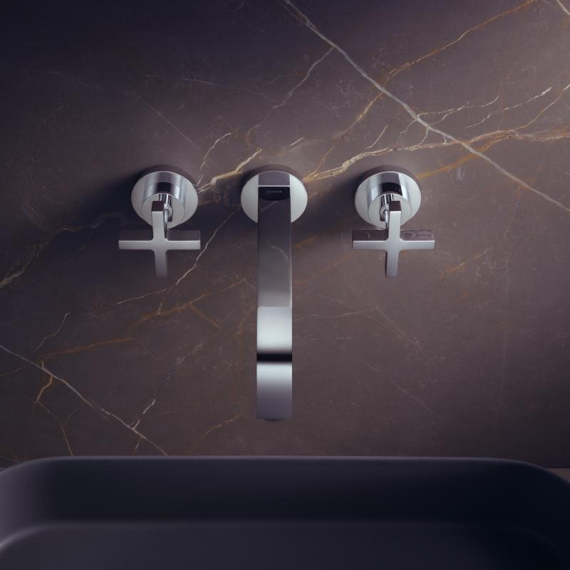 Смеситель для раковины AXOR Citterio 39143000 настенный хром