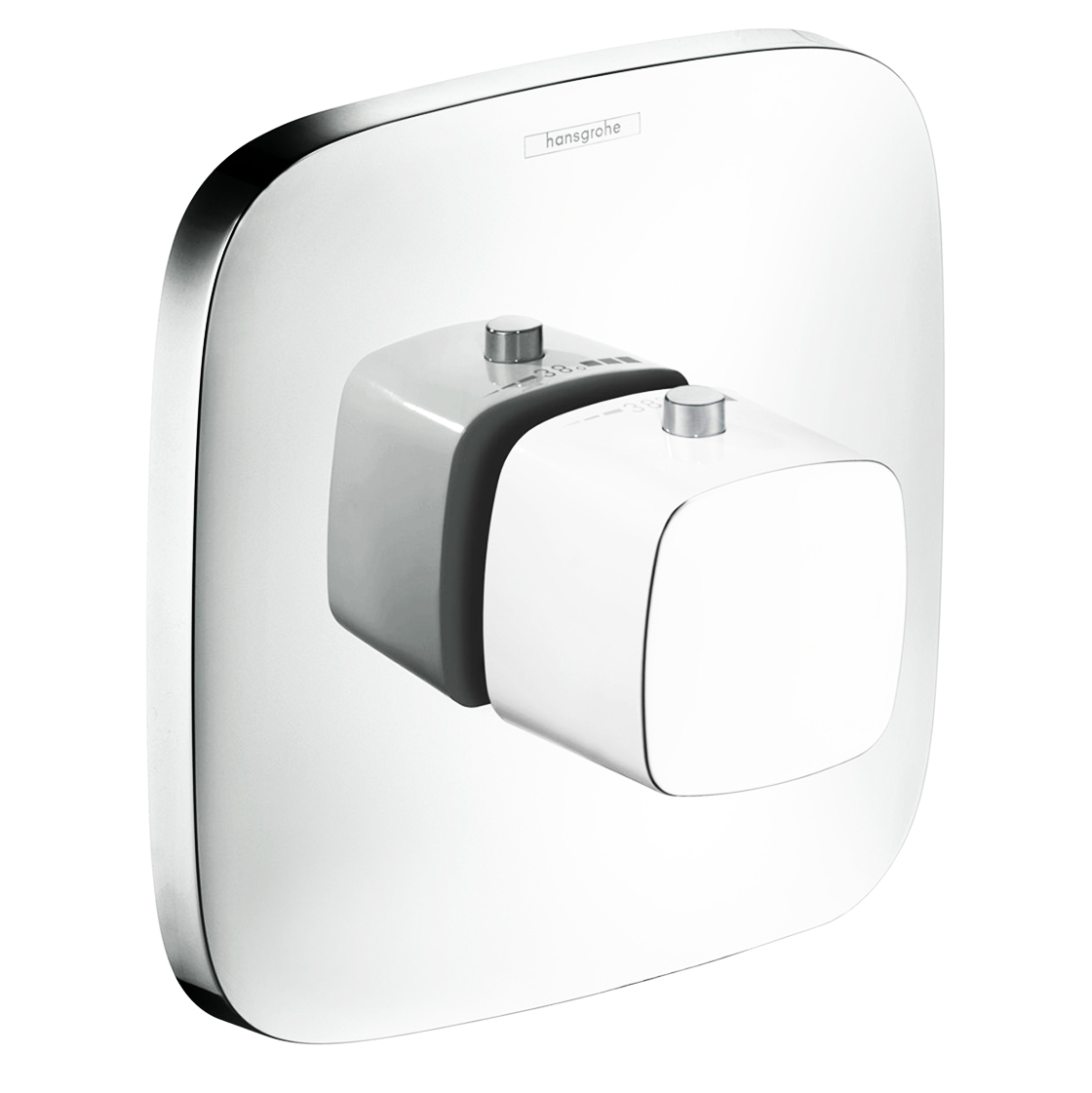 Термостат Hansgrohe PuraVida Highflow 15770400 наружная часть белый/хром (изделие снято с производства)