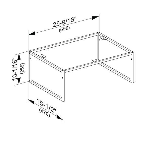 Напольные ножки Keuco Plan 32998 110002 лак антрацит матовый