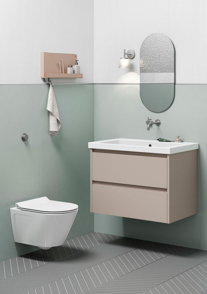 Унитаз подвесной GSI NORM NEW 8620FR511 500 мм х 360 мм, c Genius Flush, с крепежом, цвет Белый глянцевый