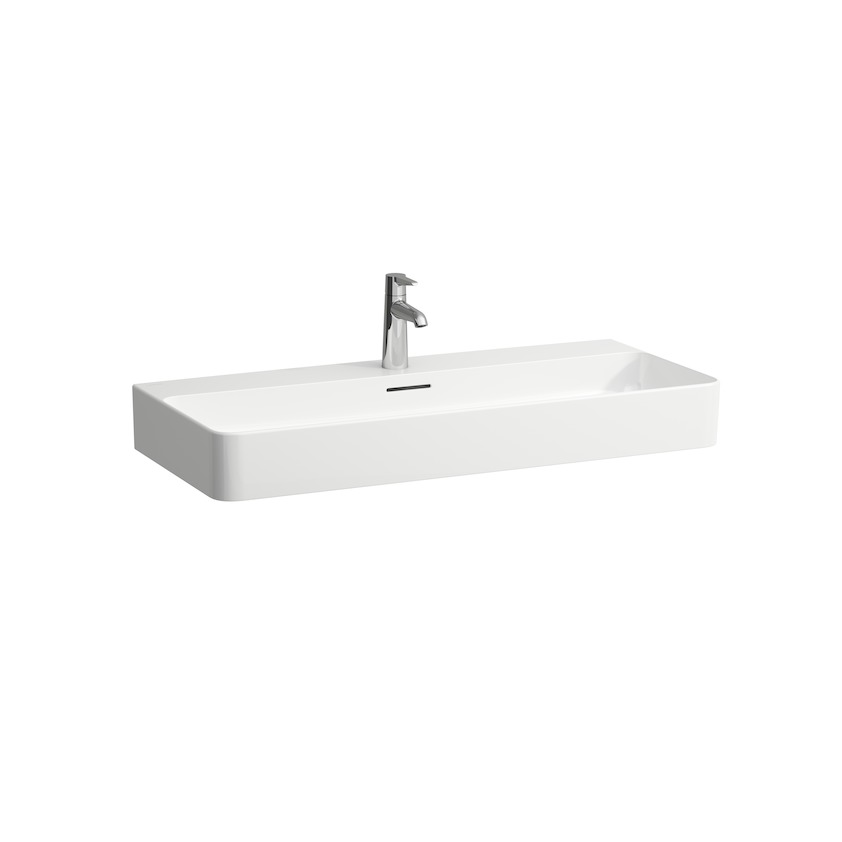 Раковина  Laufen  Val  810287  95 см, SaphirKeramik, 3 отверстия под смеситель