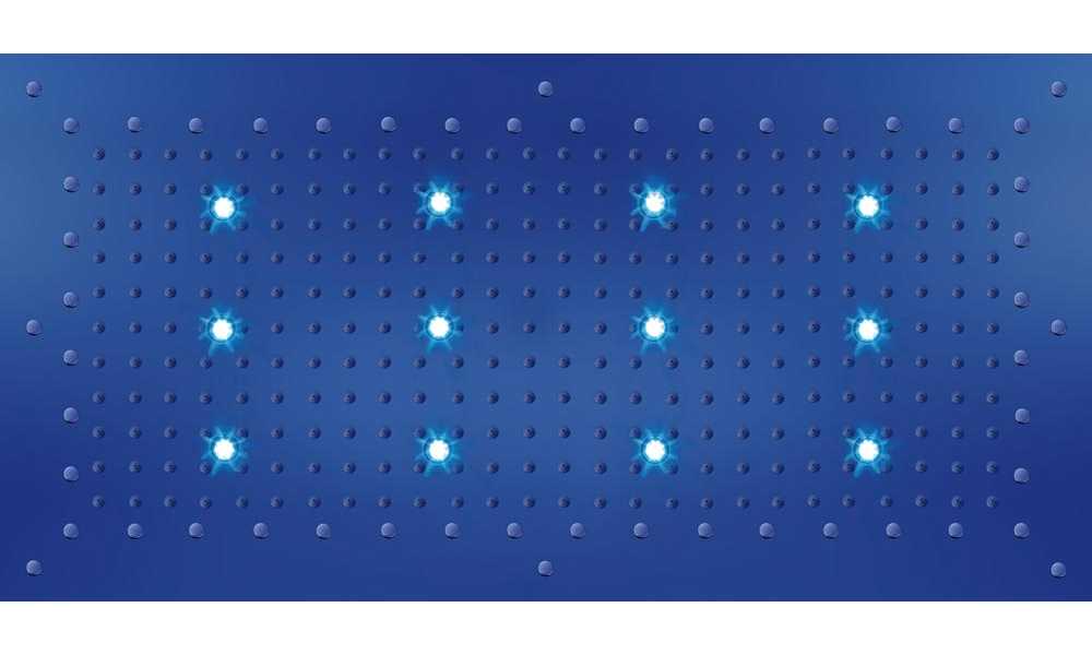 Верхний душ потолочный Bossini Dream XL WI0372 Хром с RGB хромотерапией