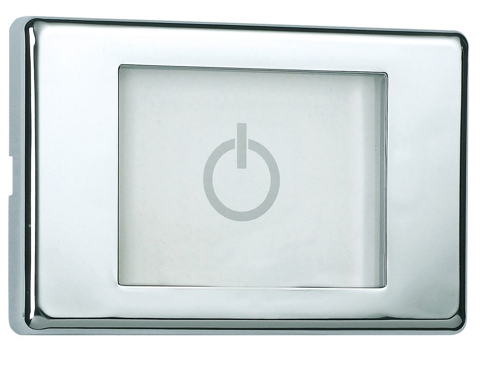 Верхний душ с подсветкой для подвесного потолка BOSSINI DREAM/4 RGB LIGHTS H38908.030 570 мм х 470 мм, с 4 режимами струи, Хром