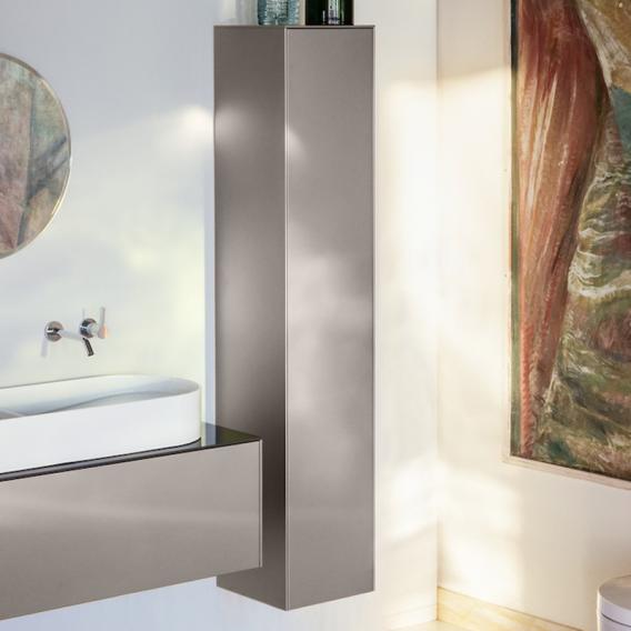 Высокий шкаф-пенал Laufen  Sonar  4.0549.1.034.042.1  160 см, 1 дверь, петли слева, цвет Titanium (титан)