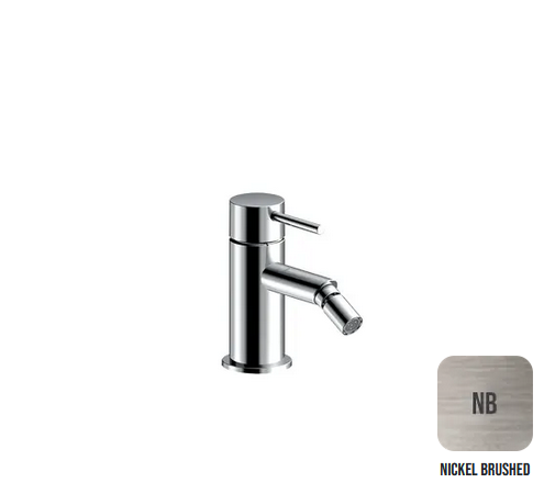 Однорычажный смеситель для биде ALMAR WASH BASIN E214003.NB излив 106 мм, цвет Nickel Brushed