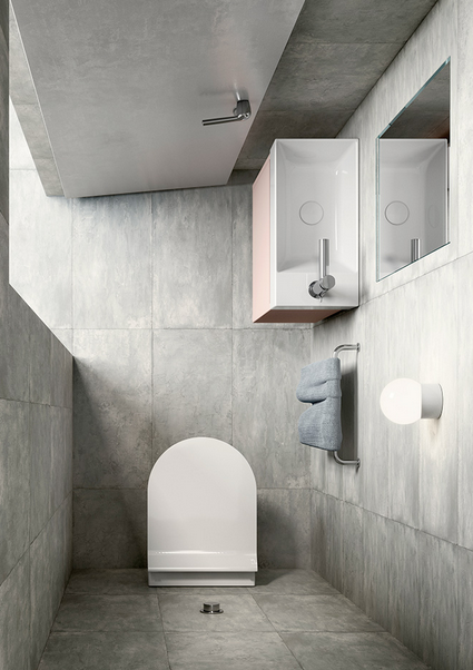 Унитаз подвесной GSI KUBE X 9412FR526 500 мм х 360 мм, c Genius Flush, с крепежом, цвет Чёрный матовый Ardesia