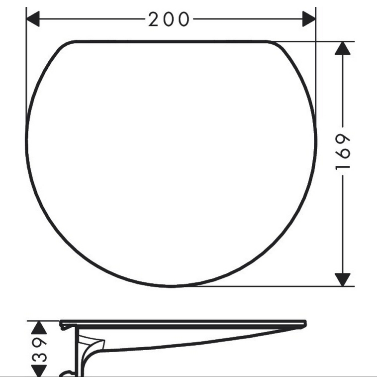 Полка HANSGROHE Planet Edition 28917210 цвет Песок