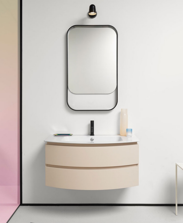 Раковина накладная/подевсная GSI PURA 8825111 1020 мм х 520 мм, с отверстием под смеситель, с переливом, белый глянцевый