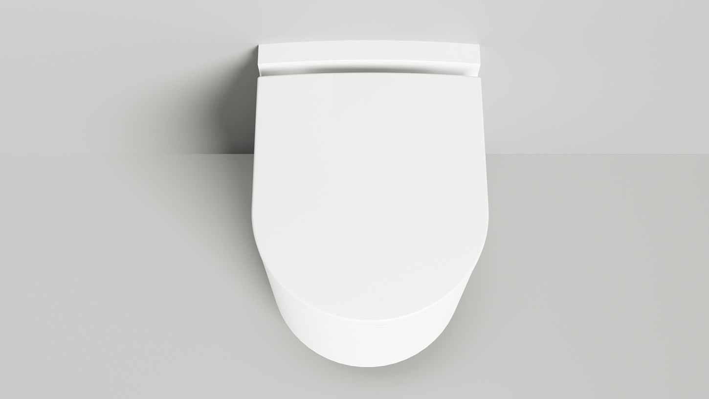 Унитаз подвесной безободковый с крышкой SALINI GEMELLI 240121М 530х410х420мм, S-Stone, цвет Белый матовый