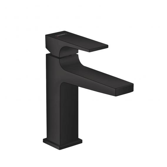 Смеситель для раковины Hansgrohe Metropol 32507670 со сливным донным клапаном Push-Open, чёрный матовый