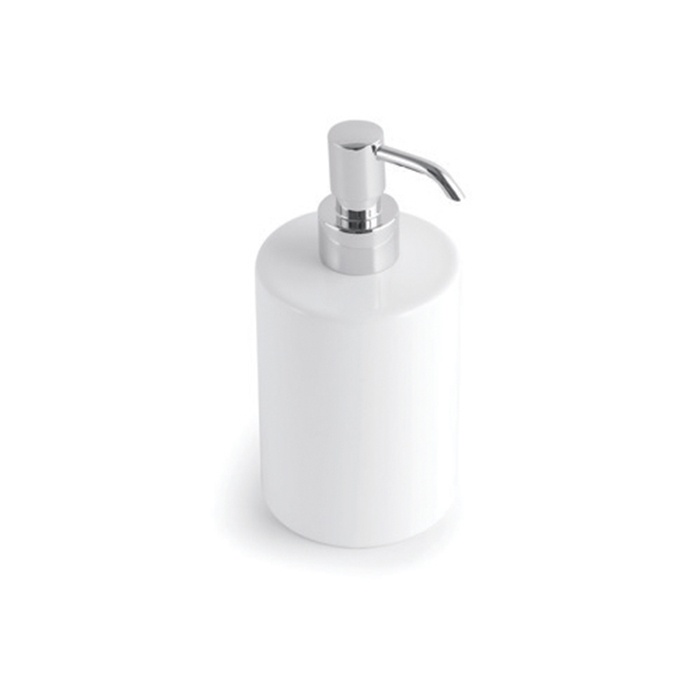 Дозатор для жидкого мыла настольный BERTOCCI LE CERAMICHE 123 4602 0000 180 мм, белый/хром