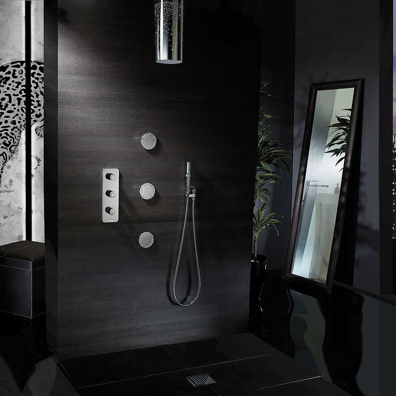 Наружняя часть термостата BOSSINI OUTLETS Z031204.021 с цельной панелью, золото