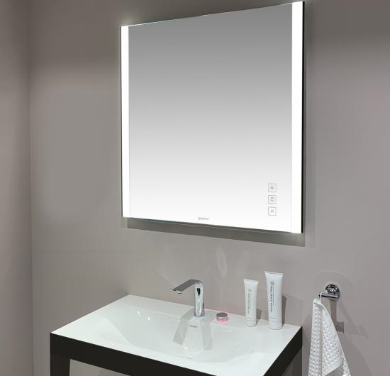Зеркало с подсветкой DURAVIT XViu XV70420B2B2 820 мм х 800 мм, версия Icon, чёрный матовый