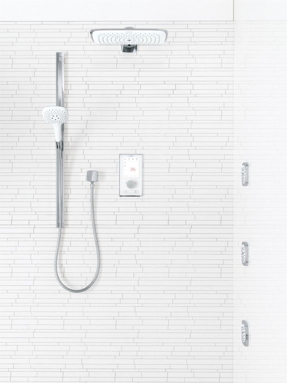 Форсунка боковая для душа Hansgrohe PuraVida 28430400 белый/хром