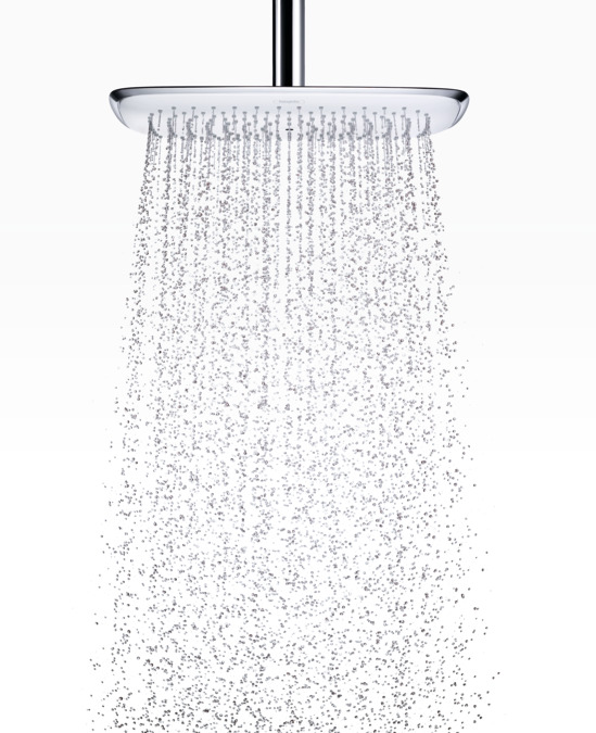 Верхний душ с держателем Hansgrohe PuraVida 27437000 хром