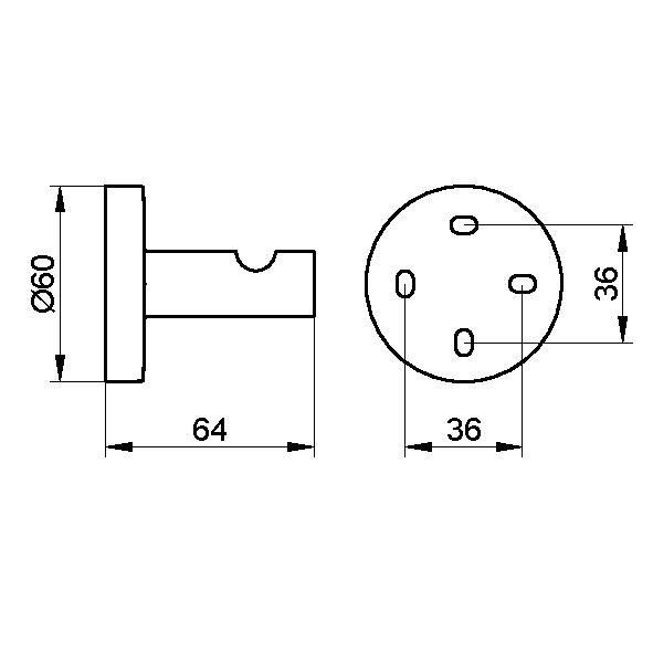 Крючок для полотенца Keuco Edition 90 19014 010000  хром