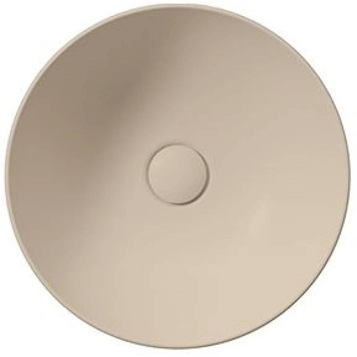 Раковина-чаша накладная круглая GSI NUBES 903908 400 мм х 400 мм, без отверстия под смеситель, без перелива, цвет Creta Matte