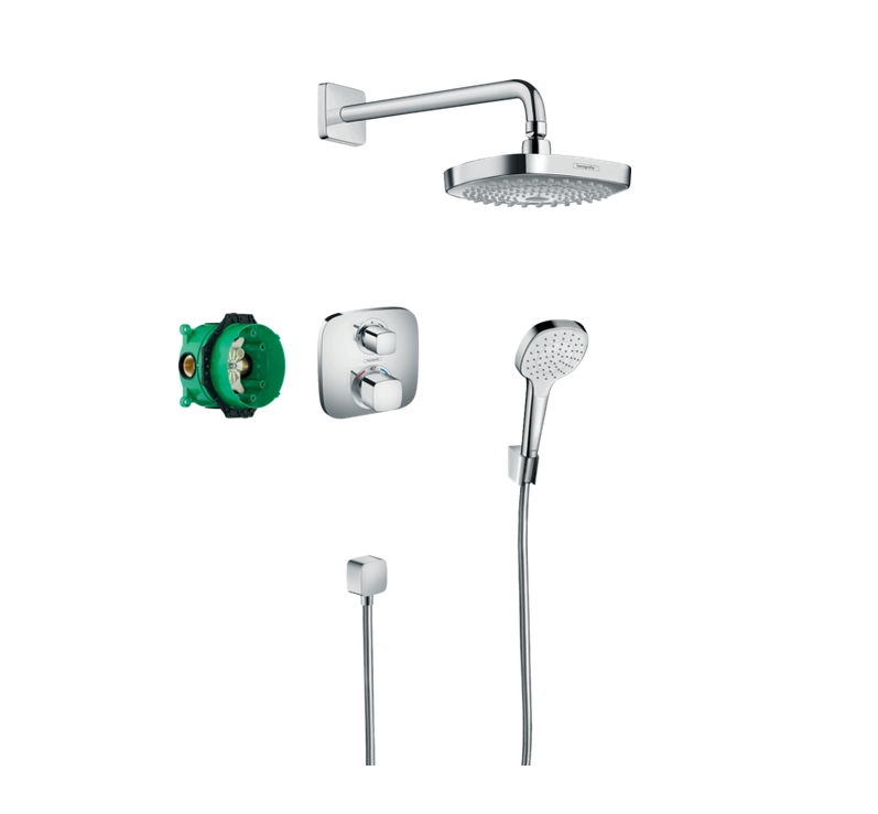 Душевая система скрытого монтажа с термостатом HANSGROHE Croma Select E 27294000 Хром