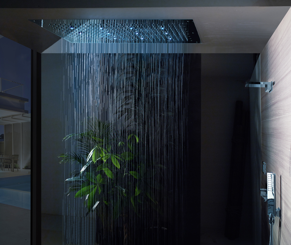 Верхний душ Bossini Dream XL WI0382 Хром с LED подсветкой